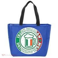 Irish Italian Ing Team Italy Flag St Patrick Humor Gift Cool Gift Tote Bag thumb 0