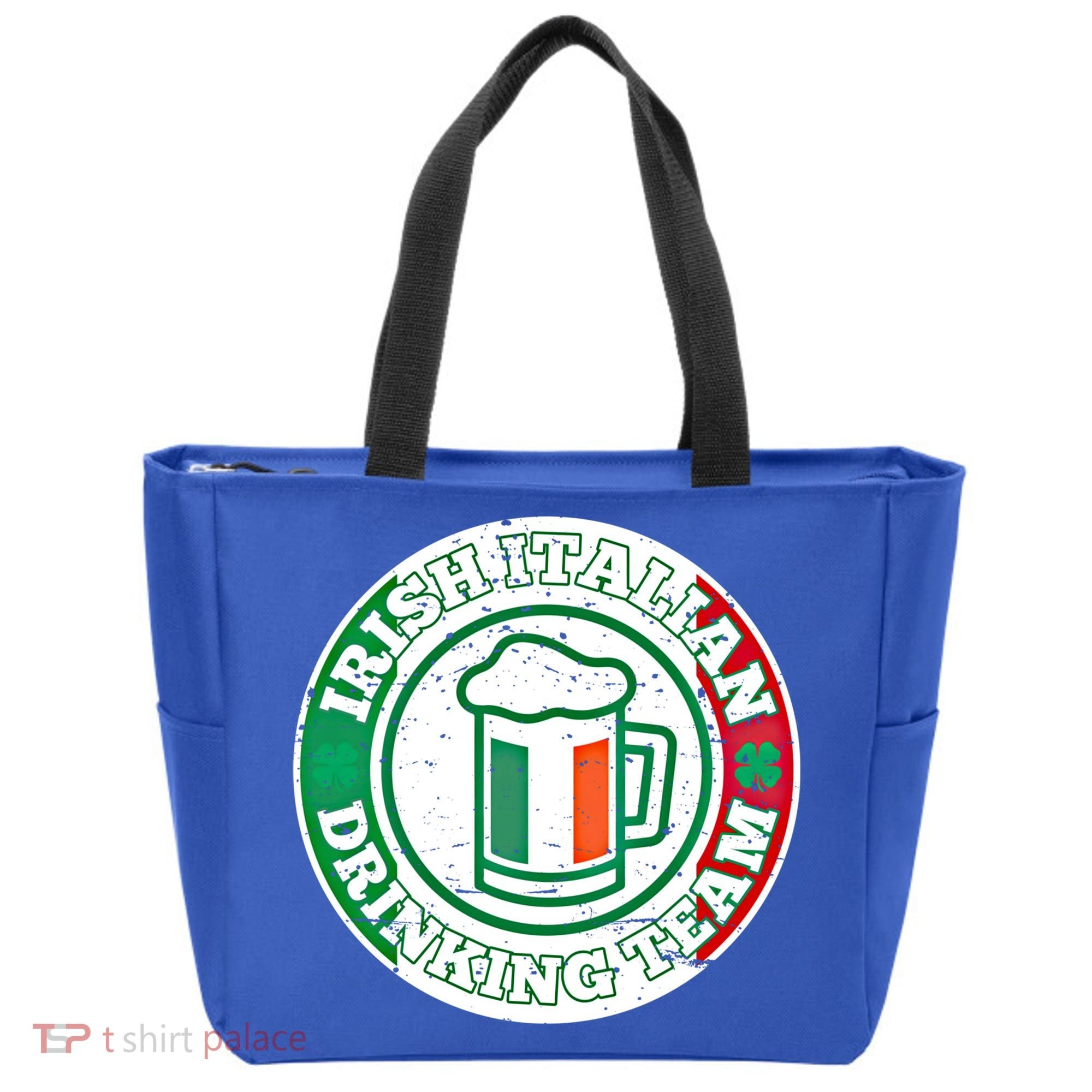 Irish Italian Ing Team Italy Flag St Patrick Humor Gift Cool Gift Tote Bag