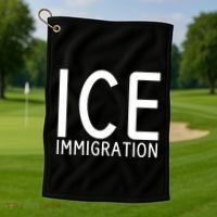 Ice Immigration Golf Towel thumb 1