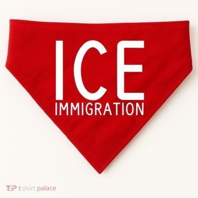 Ice Immigration USA-Made Doggie Bandana