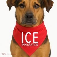 Ice Immigration USA-Made Doggie Bandana thumb 1