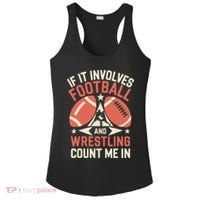 If It Involves Football And Wrestling Count Me In Ladies PosiCharge Competitor Racerback Tank thumb 0