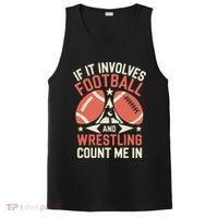 If It Involves Football And Wrestling Count Me In PosiCharge Competitor Tank thumb 0