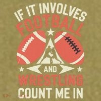 If It Involves Football And Wrestling Count Me In Garment-Dyed Women's Muscle Tee thumb 6