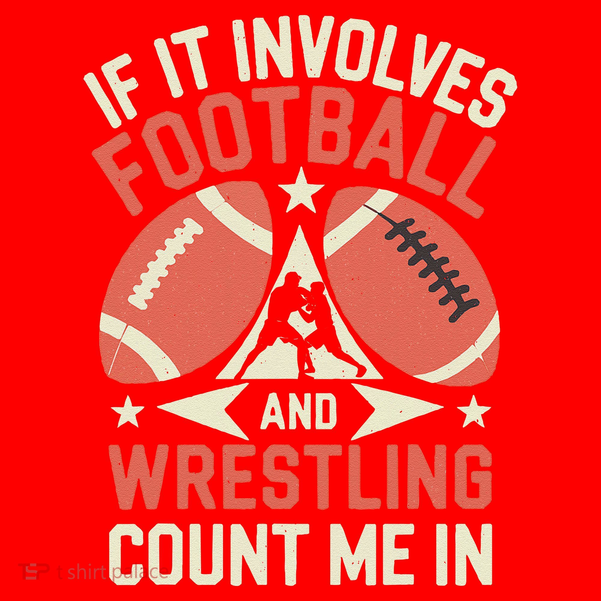 If It Involves Football And Wrestling Count Me In Santa Hat