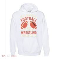 If It Involves Football And Wrestling Count Me In Comfort Colors Garment-Dyed Hooded Sweatshirt thumb 0