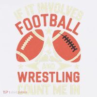 If It Involves Football And Wrestling Count Me In Comfort Colors Garment-Dyed Hooded Sweatshirt thumb 2