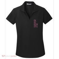 Idk Idc Idgaf Stfu I DonT Know I DonT Care Funny Meme Gift Women's Dry Zone Grid Polo thumb 0