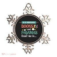 If It Involves Books And Pajamas Book Lover Gift Ornament thumb 0