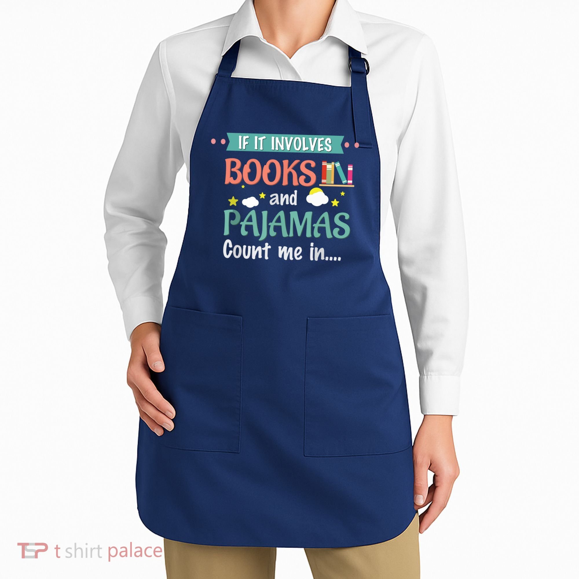 If It Involves Books And Pajamas Book Lover Gift Apron