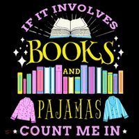 If It Involves Books and Pajamas Count Me In Librarian Baby Bodysuit thumb 2