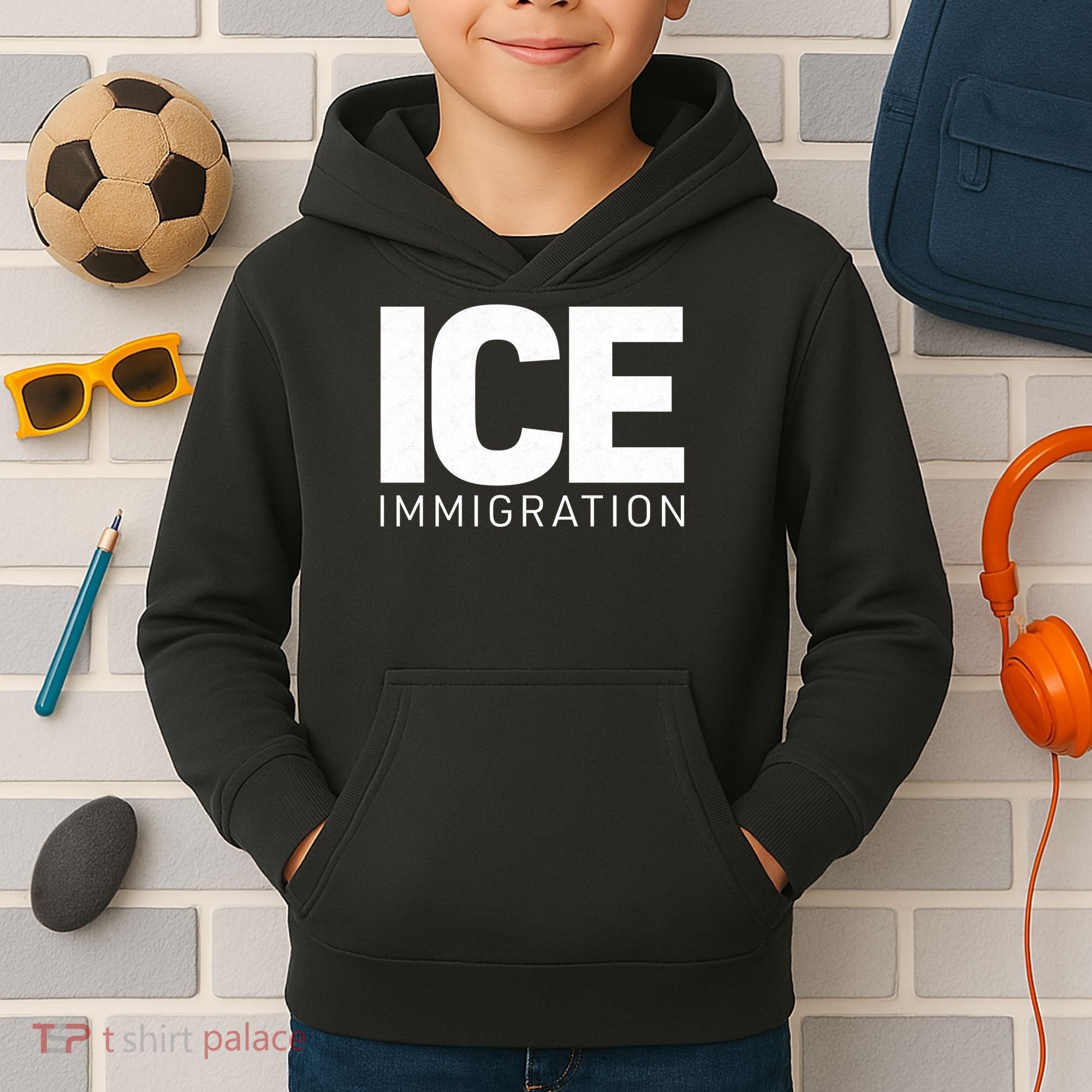 ICE Immigration Kids Hoodie