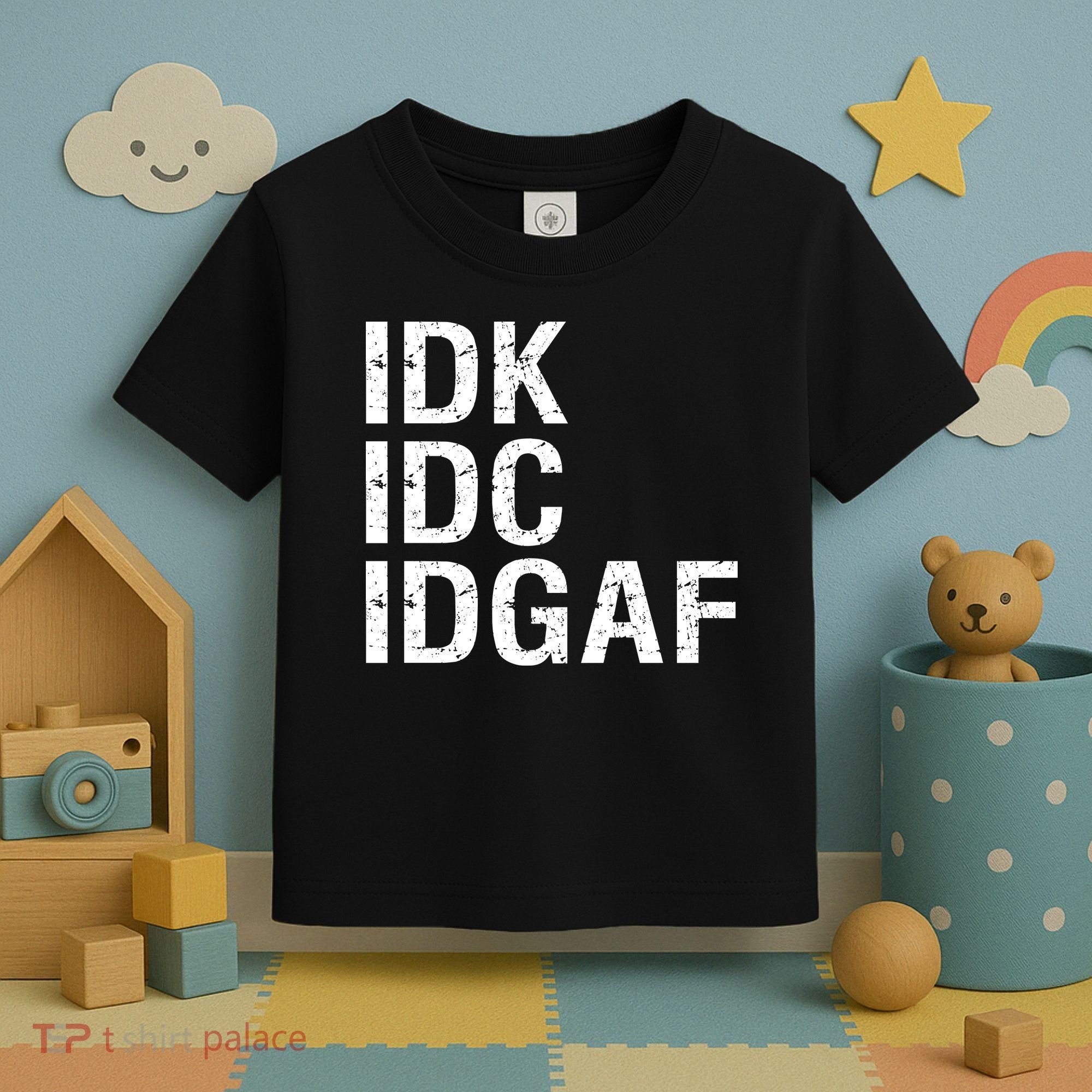 Idk Idc Idgaf Toddler T-Shirt
