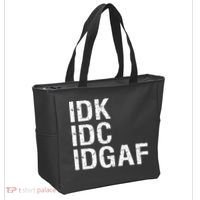 Idk Idc Idgaf Tote Bag thumb 2