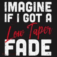 Imagine If I Got A Low Taper Fade Funny Hairstyle Meme Coaster thumb 2