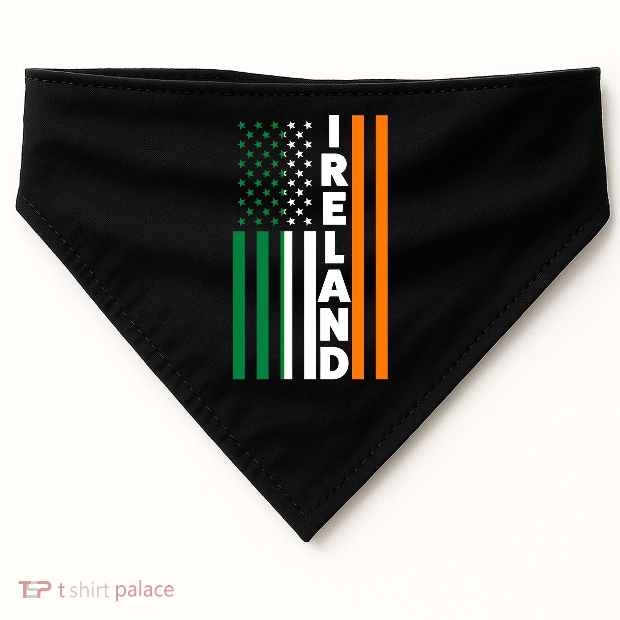 Ireland Irland Irish Flag Gift USA-Made Doggie Bandana