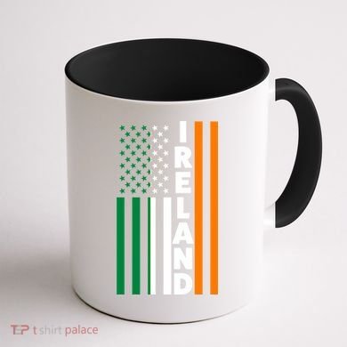Ireland Irland Irish Flag Gift Coffee Mug back