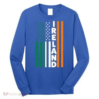 Ireland Irland Irish Flag Gift Long Sleeve Shirt