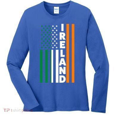 Ireland Irland Irish Flag Gift Women's Long Sleeve Shirt