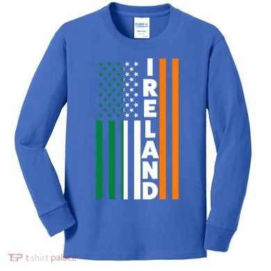 Ireland Irland Irish Flag Gift Kids Long Sleeve Shirt