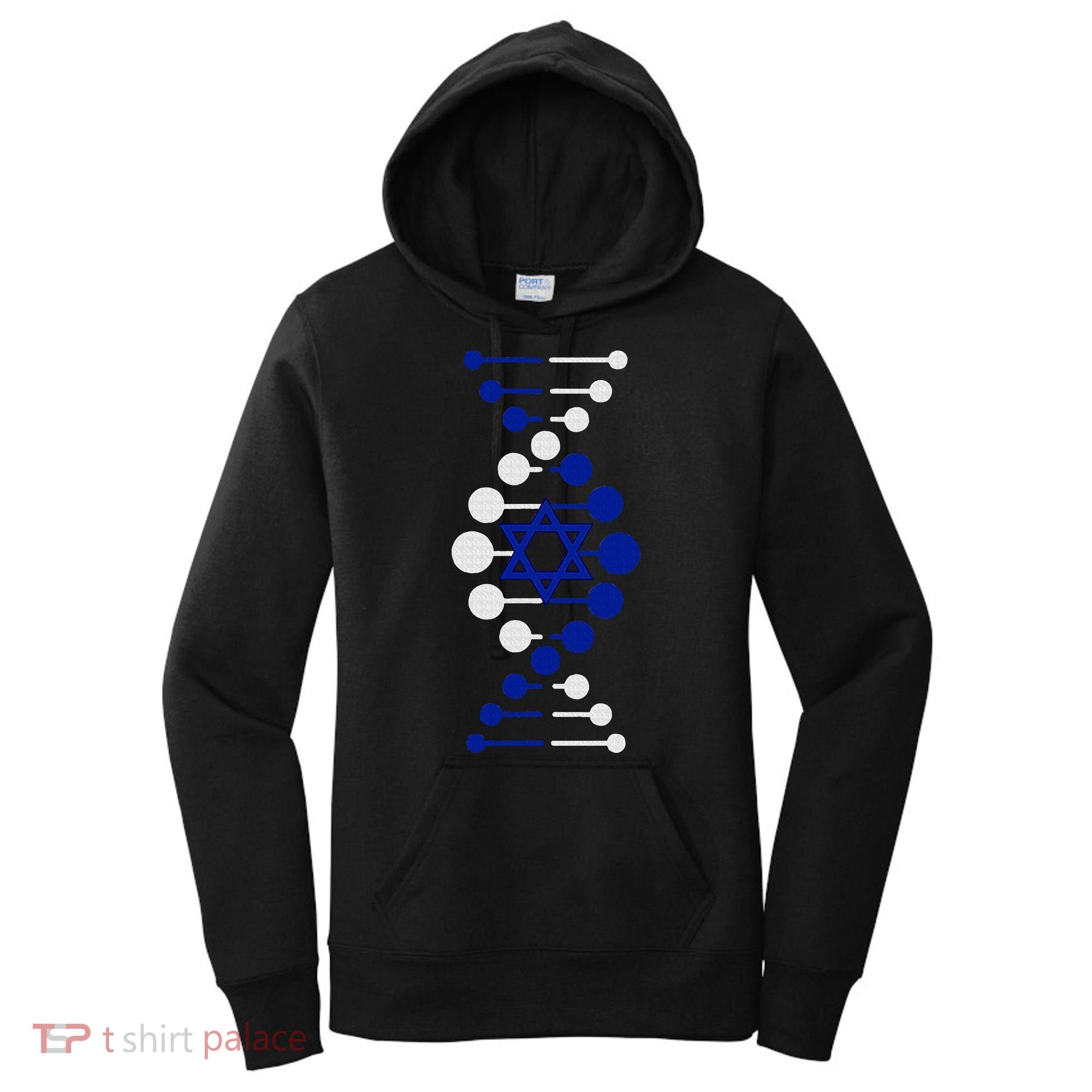 Israel, It's In My DNA Star of David Am Yisrael Chai Women's Hoodie