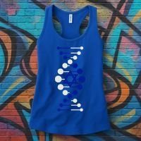 Israel, It's In My DNA Star of David Am Yisrael Chai Women's Tank Top thumb 3