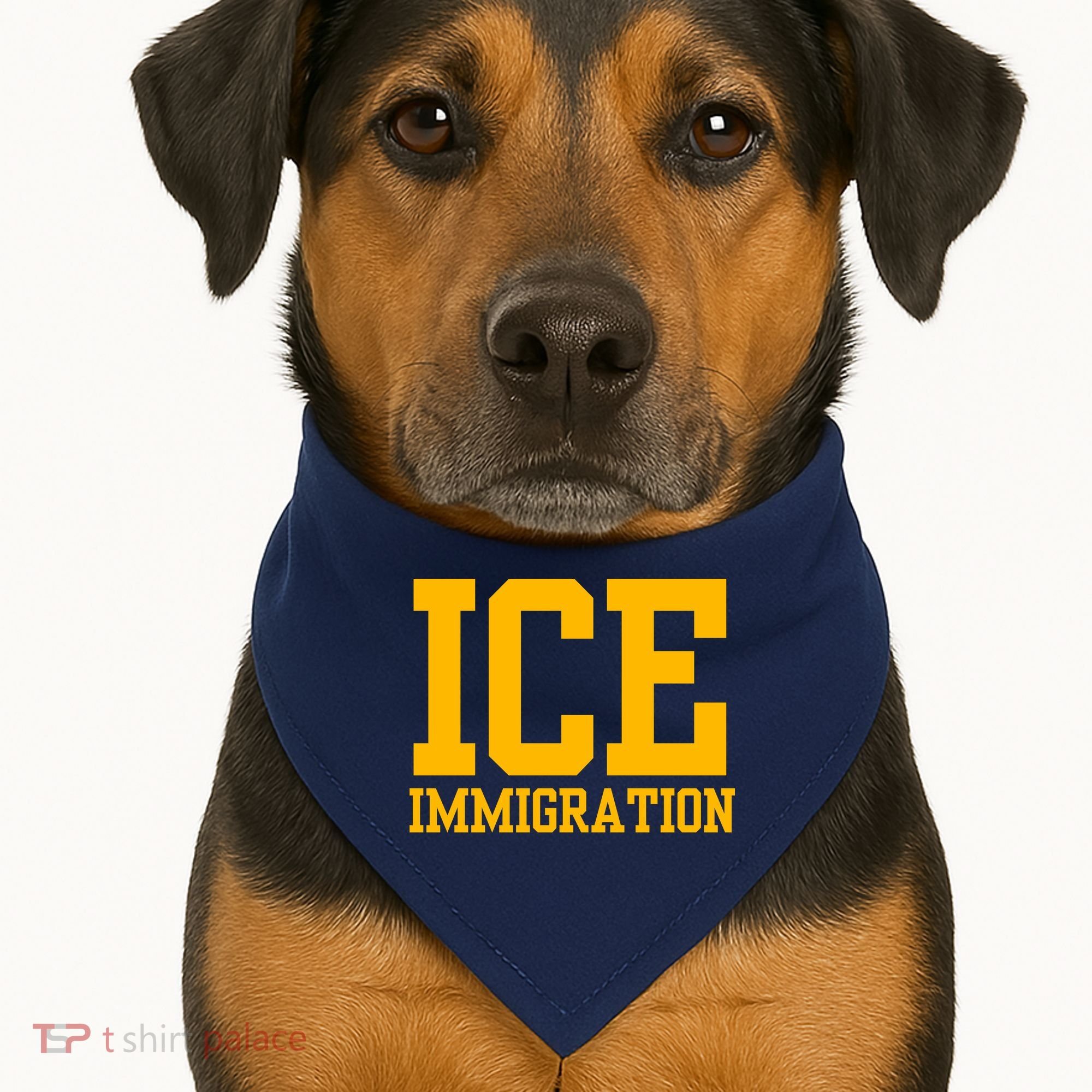 Ice Immigration USA-Made Doggie Bandana