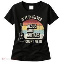If It Involves Jesus And Guitars Count Me In Women's T-Shirt thumb 0