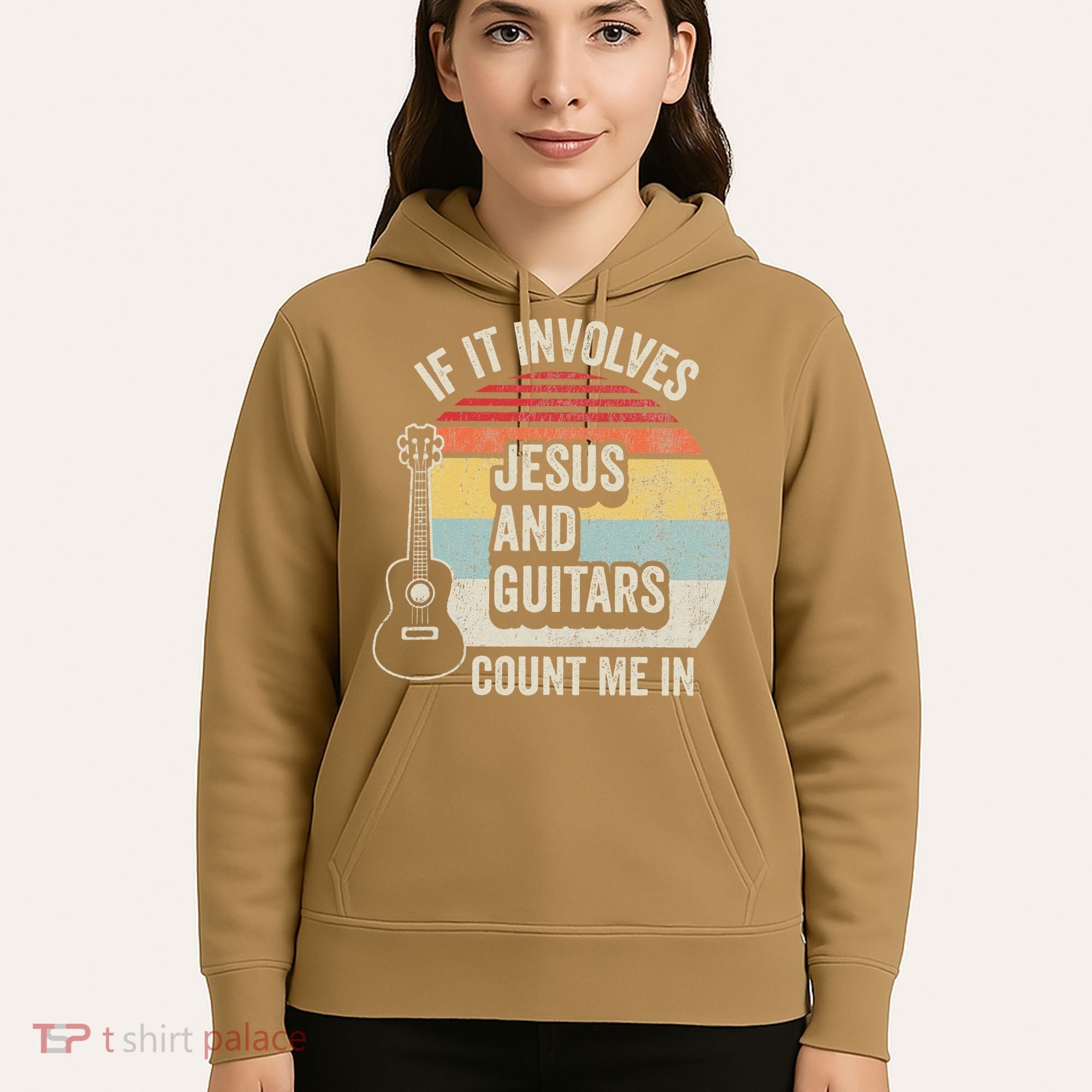 If It Involves Jesus And Guitars Count Me In Hoodie
