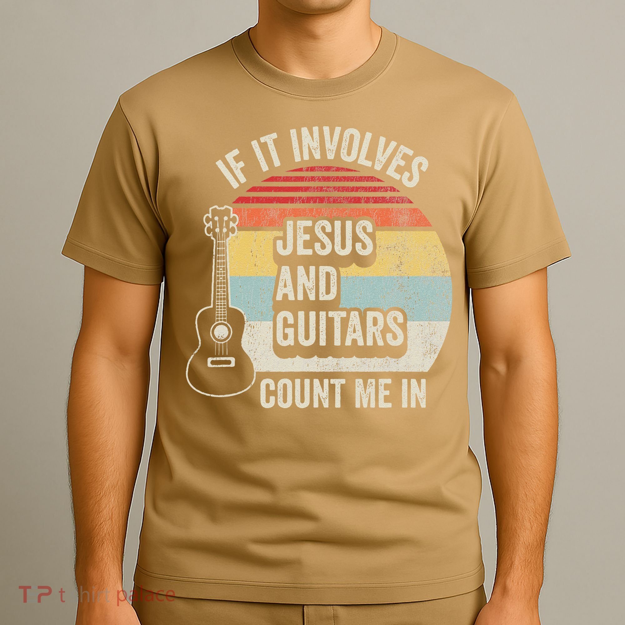 If It Involves Jesus And Guitars Count Me In T-Shirt