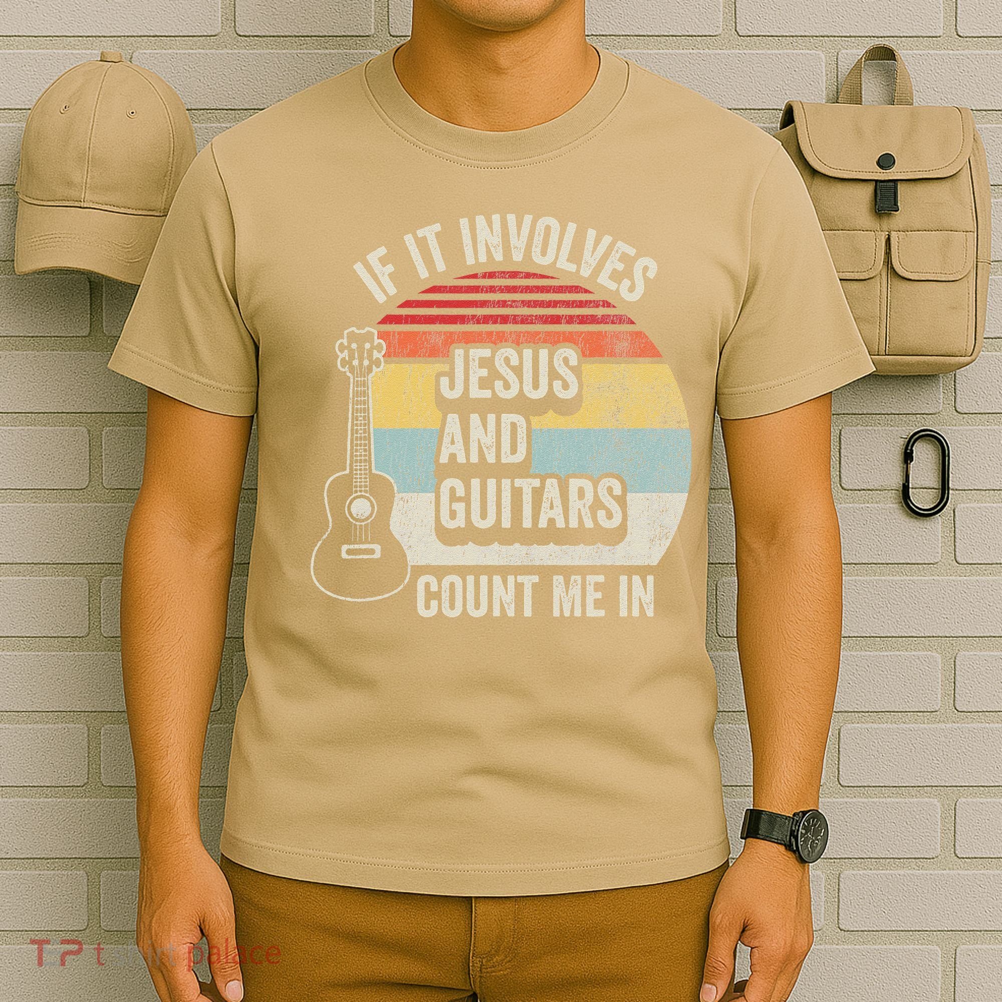 If It Involves Jesus And Guitars Count Me In T-Shirt