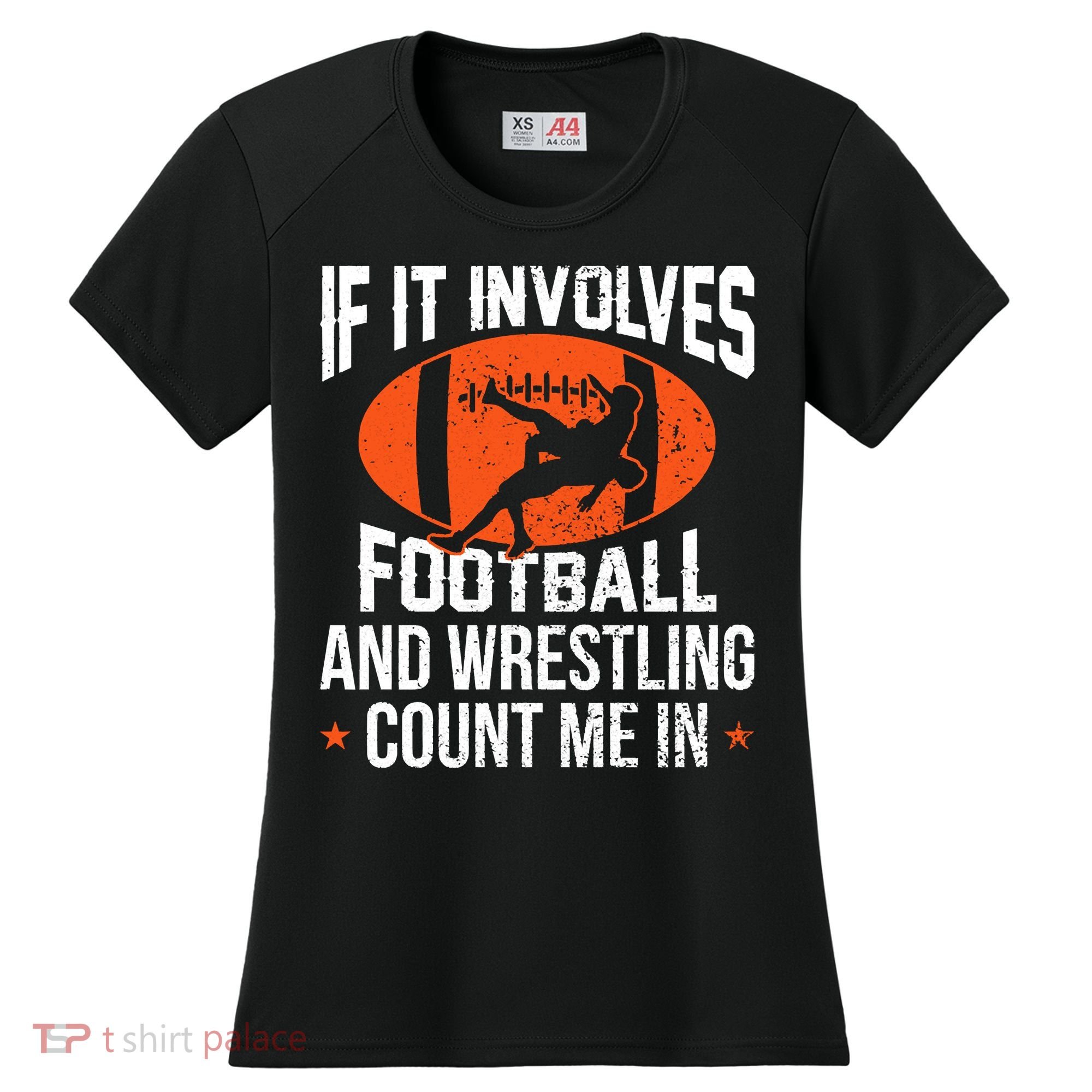 If It Involves Football And Wrestling Count Me Women's Cooling Performance Crew T-Shirt