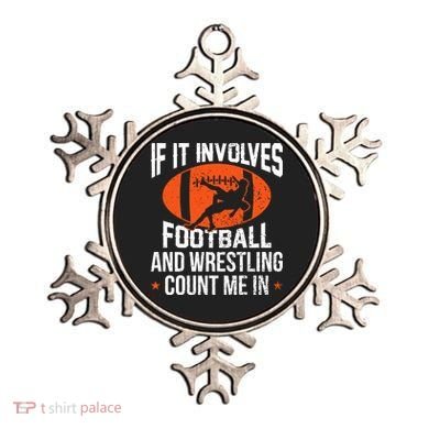 If It Involves Football And Wrestling Count Me Ornament