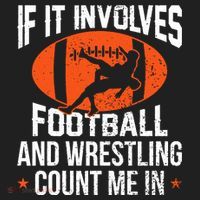 If It Involves Football And Wrestling Count Me Hat thumb 2