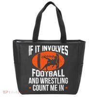 If It Involves Football And Wrestling Count Me Tote Bag thumb 0
