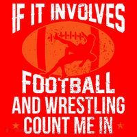 If It Involves Football And Wrestling Count Me Santa Hat thumb 1