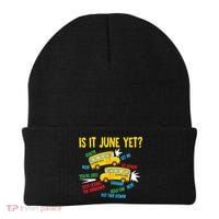 Is It June Yet Funny Loud Students School Bus Driver Beanie thumb 0