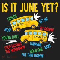 Is It June Yet Funny Loud Students School Bus Driver Beanie thumb 2