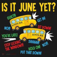 Is It June Yet Funny Loud Students School Bus Driver Polo thumb 3