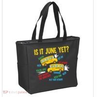 Is It June Yet Funny Loud Students School Bus Driver Tote Bag thumb 2