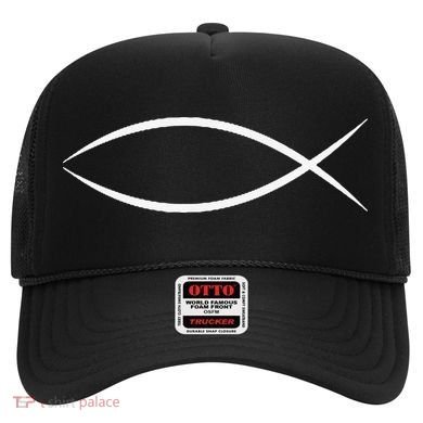 ICHTHYS ICHTHUS JESUS FISH CHRISTIAN SYMBOL Hat