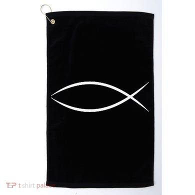 ICHTHYS ICHTHUS JESUS FISH CHRISTIAN SYMBOL Golf Towel