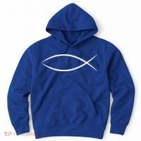 ICHTHYS ICHTHUS JESUS FISH CHRISTIAN SYMBOL Hoodie thumb 0