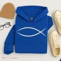 ICHTHYS ICHTHUS JESUS FISH CHRISTIAN SYMBOL Hoodie thumb 4