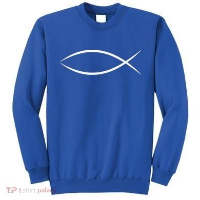 ICHTHYS ICHTHUS JESUS FISH CHRISTIAN SYMBOL Sweatshirt