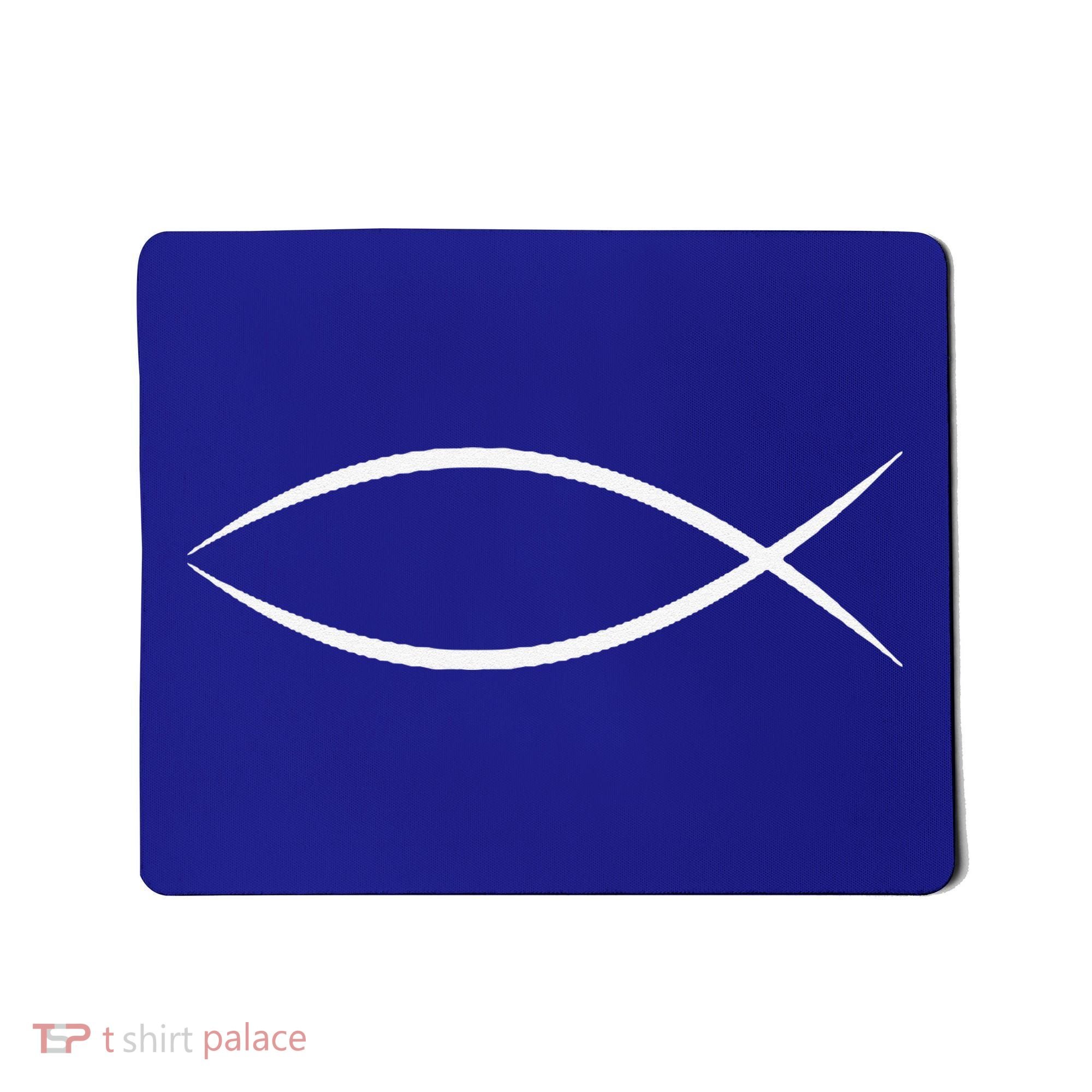 ICHTHYS ICHTHUS JESUS FISH CHRISTIAN SYMBOL Mousepad