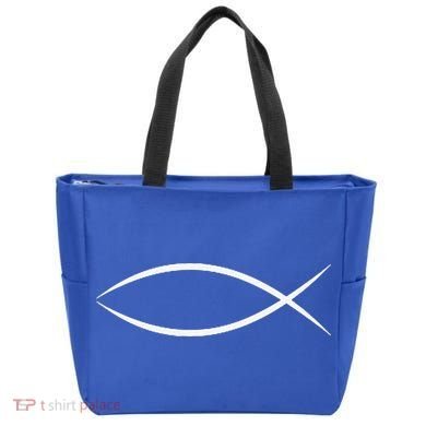 ICHTHYS ICHTHUS JESUS FISH CHRISTIAN SYMBOL Tote Bag