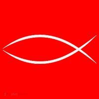 ICHTHYS ICHTHUS JESUS FISH CHRISTIAN SYMBOL Santa Hat thumb 1