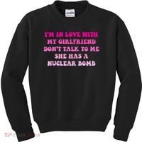 I'm In Love With My Girlfriend Don't Talk To Me Kids Sweatshirt thumb 0