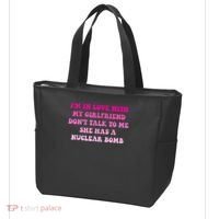 I'm In Love With My Girlfriend Don't Talk To Me Tote Bag thumb 3